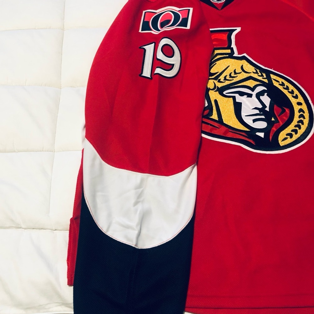 Qttawa Senators Spezza 19 Hockey Jersey NHL Size 50 RED Canadian Authentic CCM - Picture 12 of 12